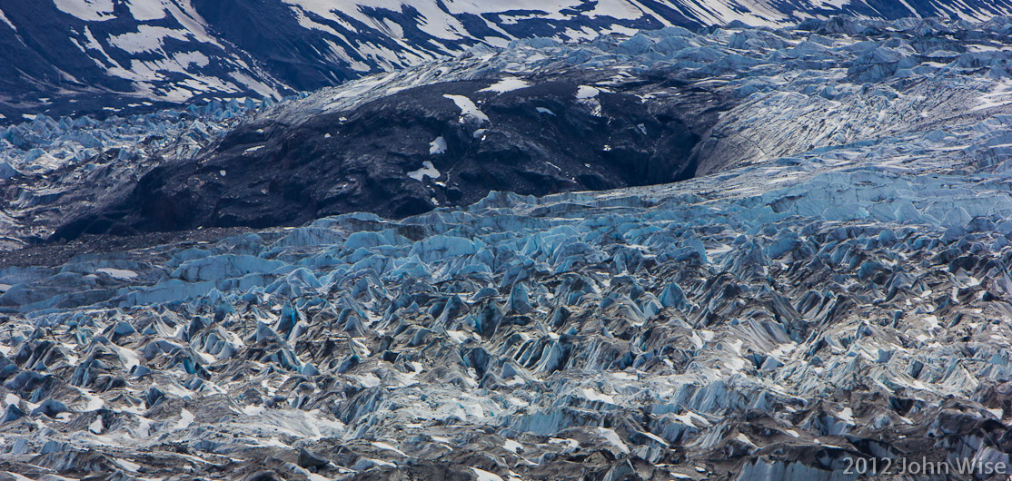 "Closeup" of the Lowell Glacier in the Yukon, Canada