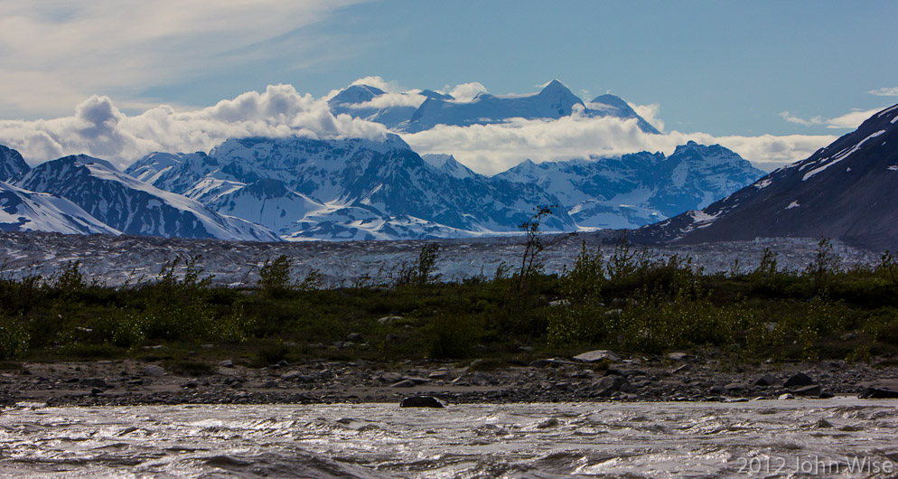 Mount Kennedy stands at 14,000 feet tall in Kluane National Park / Yukon, Canada