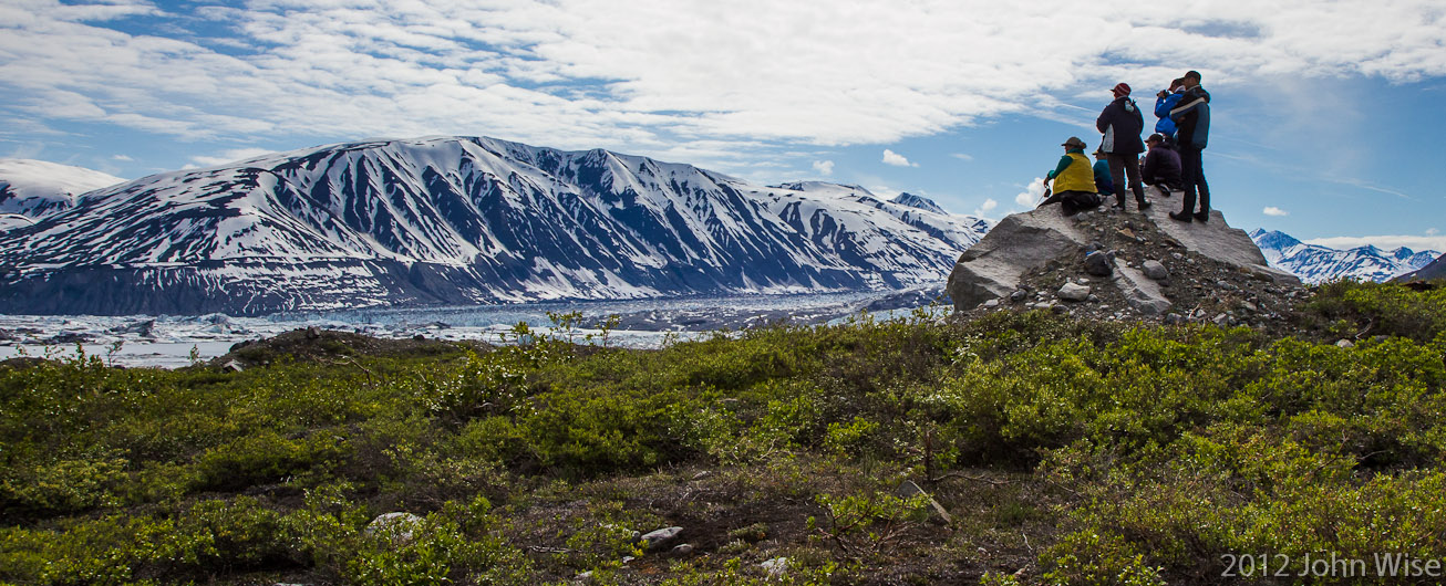 First look at Lowell Glacier on the Alsek River in the Yukon, Canada