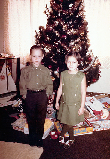 John Wise and Shari Wise on Christmas Day in Buffalo, New York 1969
